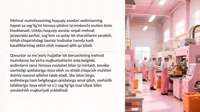 Mehnat muhofazasining maqsadi va vazifalari 4