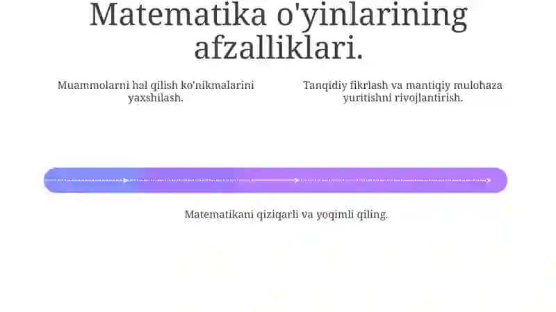 Matematik o‘yinlar 4
