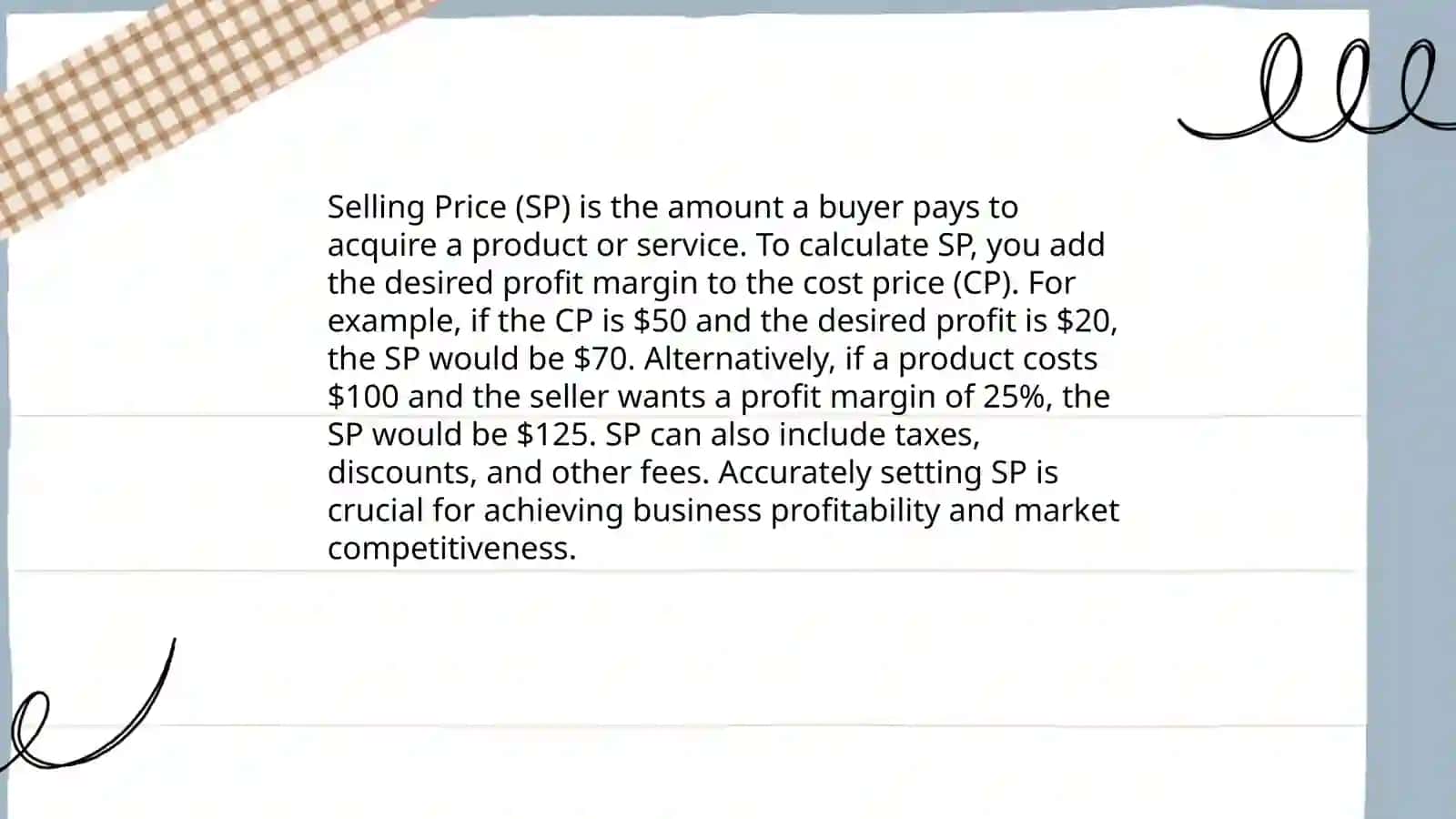 Profit and Loss 4