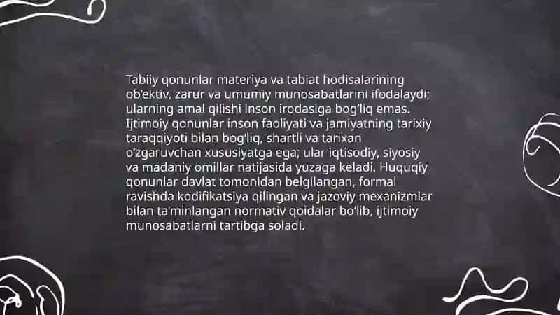 Qonun tushunchasi 4