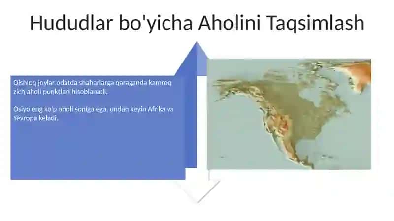 Jahon aholisning hududiy joylashuvi 4