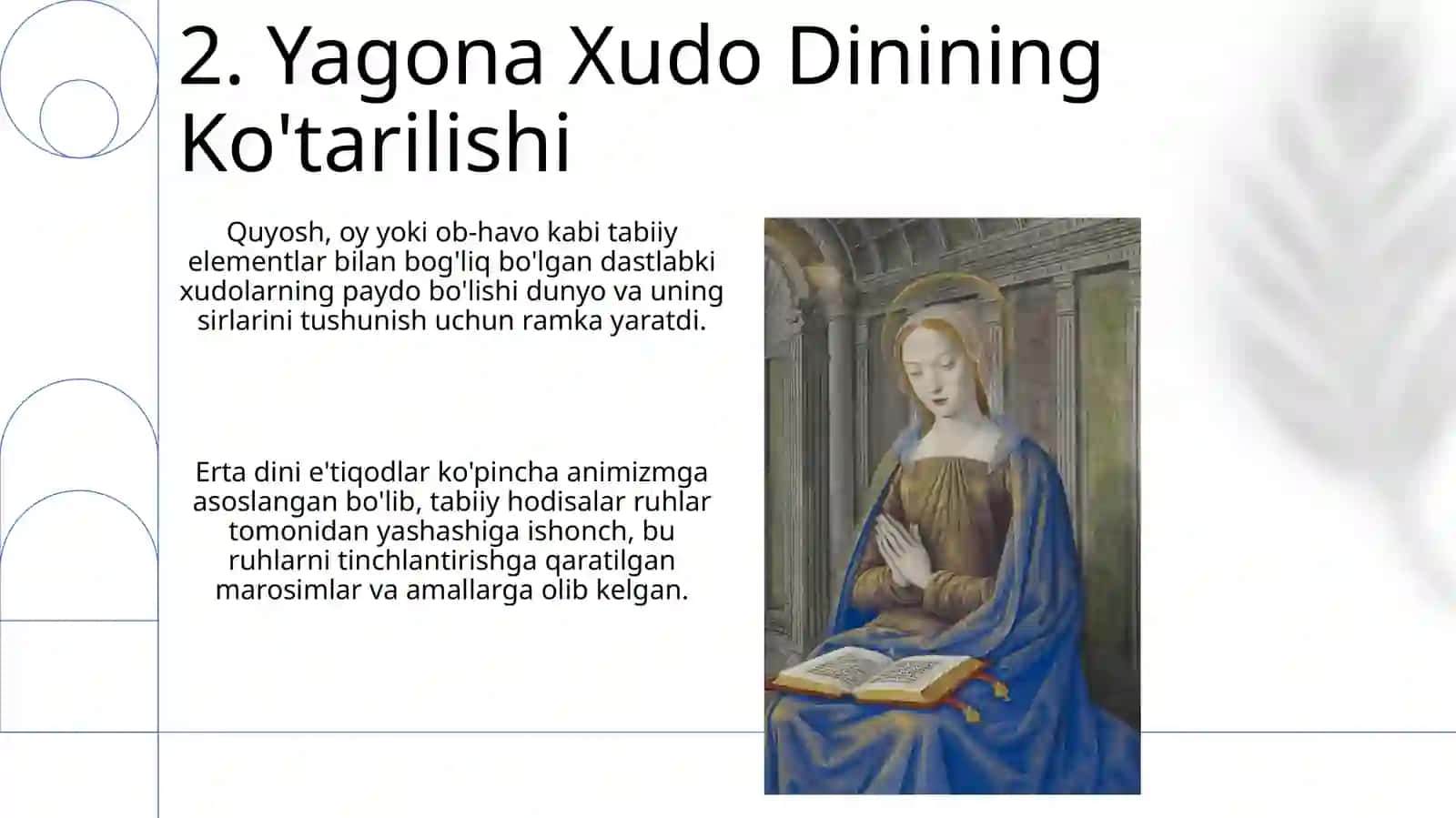 Dastlabki diniy eʼtiqod tushunchalarning paydo boʻlishi 4