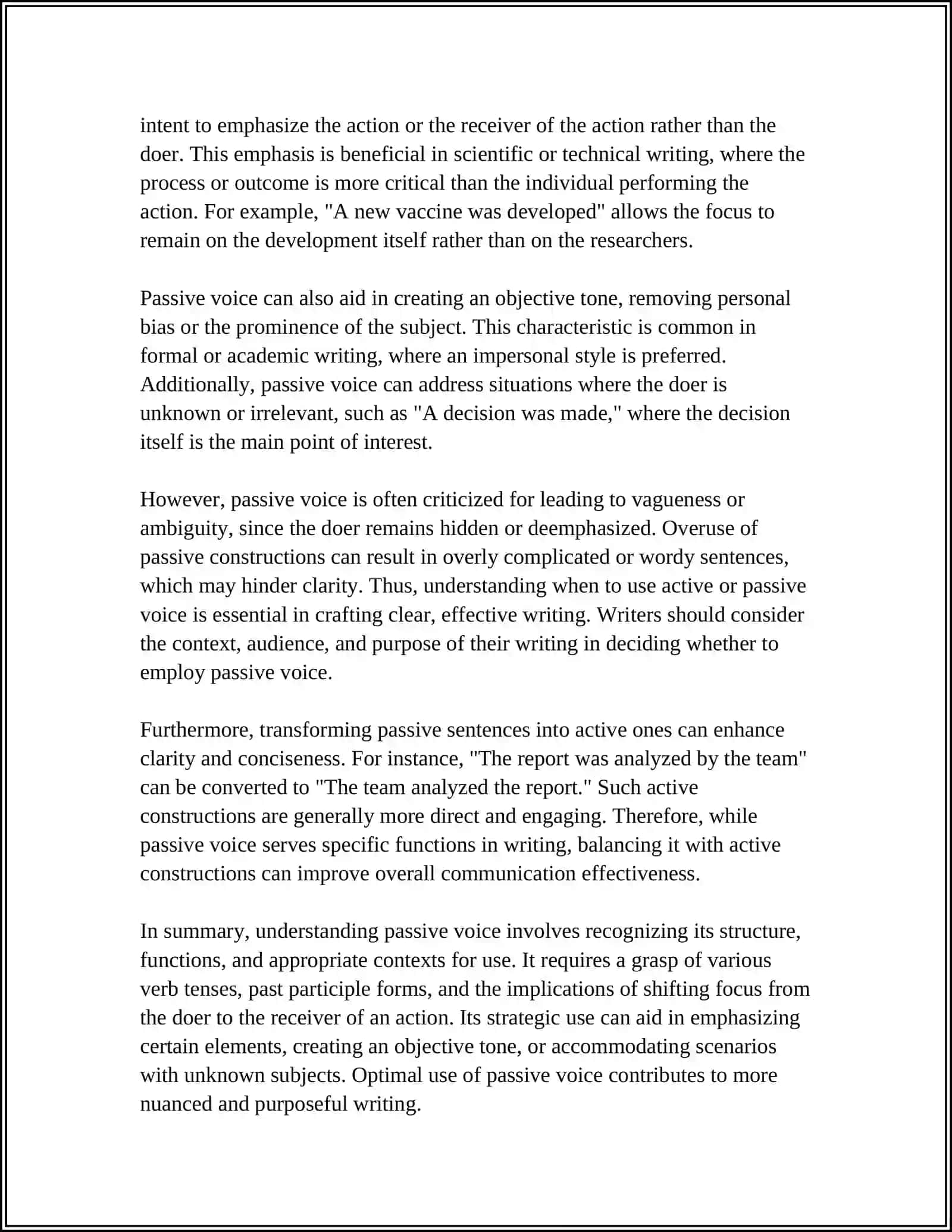 PASSIVE VOICE AND TYPE OF IT 4