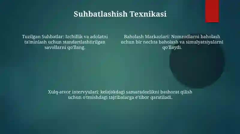Xodimlarni tanlash 4