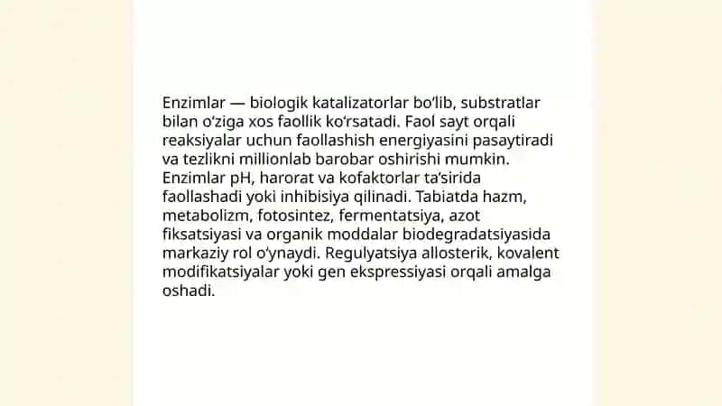 Tabiatda oqsillar va ularning funksiyalari 4