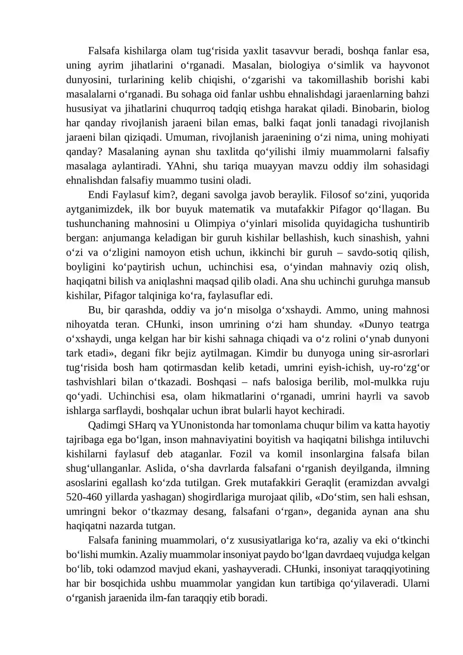 Falsafa Fanining Predmeti va Mazmuni 4