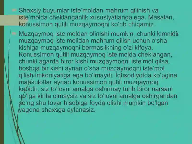 Ijtimoiy ne`matlar va umumiy resurslar 4