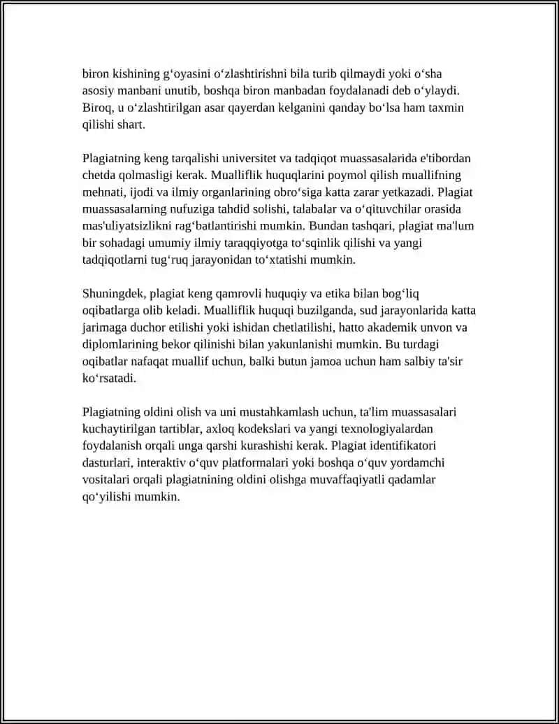 PLAGIAT VA UNING SALBIY OQIBATLARI 4