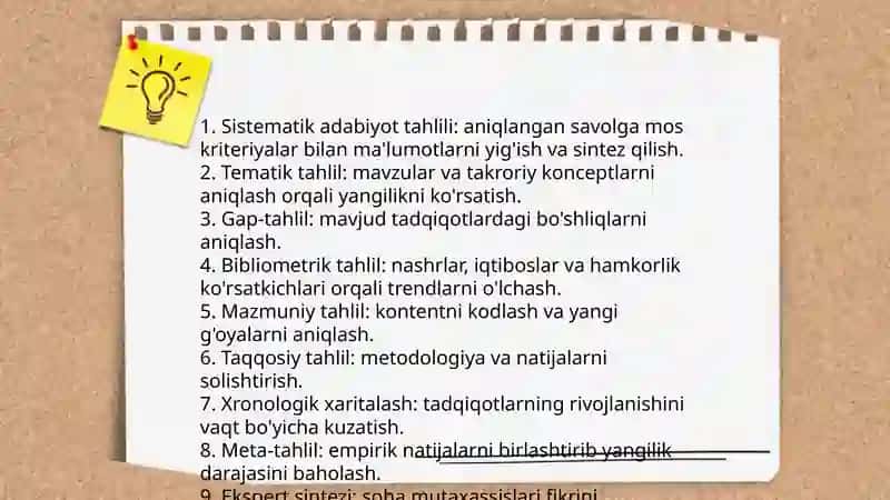Ilmiy tadqiqotning yangiligini aniqlash 4
