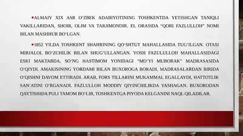 Fazlilloh Almaiy hayoti va ijodi 4
