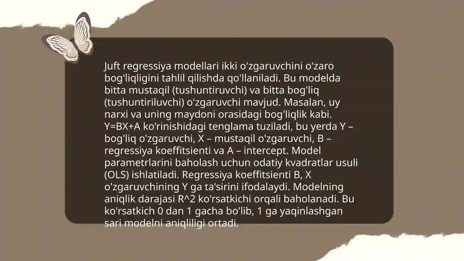 Juft regressiya 4