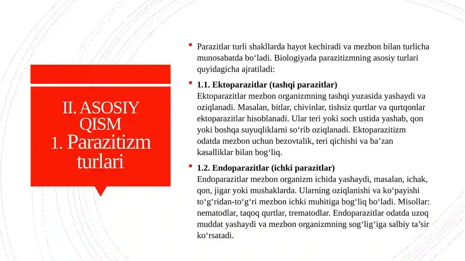 Parazit organizmlar klassifikatsiyasi 4