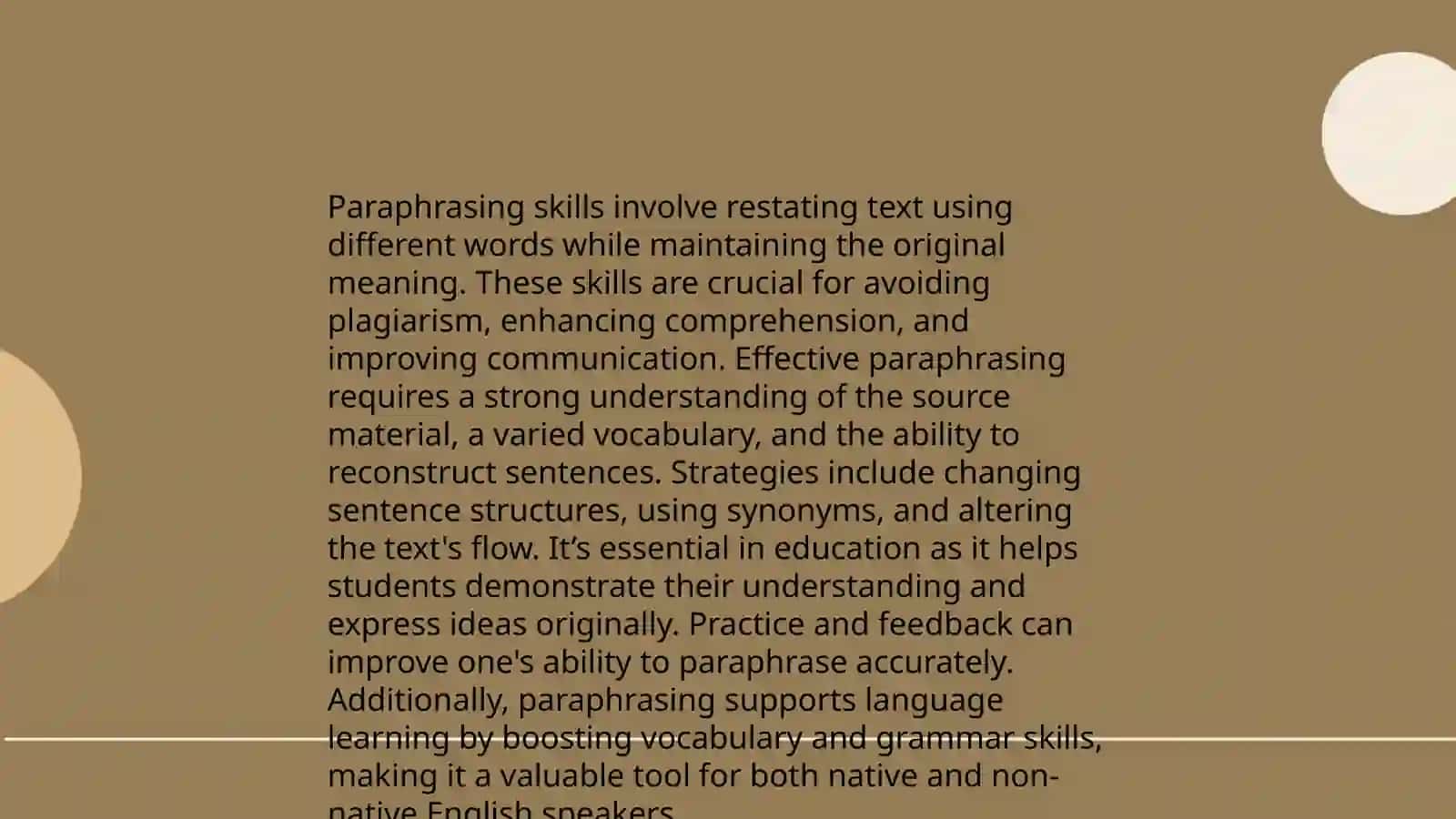 Summary Techniques 4