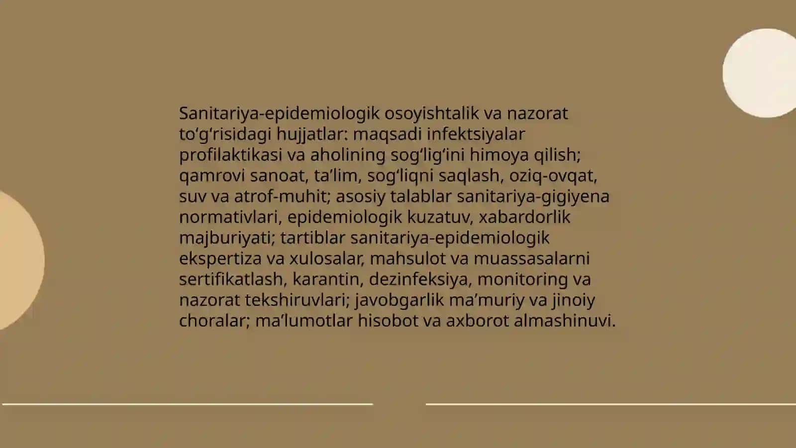 Gigiena sohasidagi asosiy qonuniy hujjatlar bilan tanishish 4