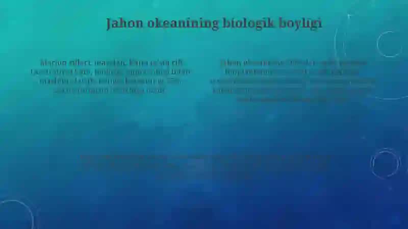 Dunyo okeani va undan foydalanish 4
