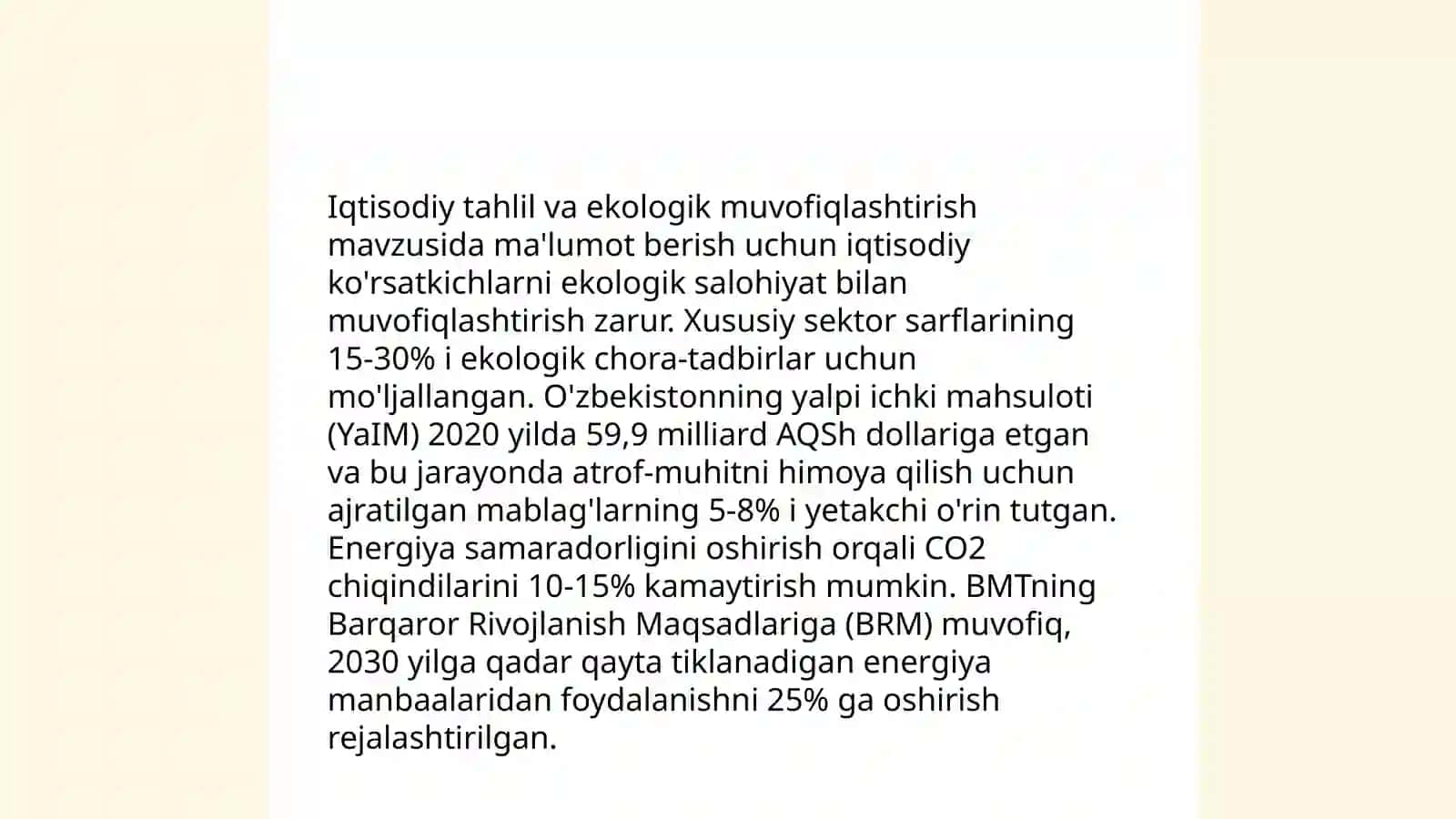 Atrof-muhitni muhofaza qilish siyosati 4