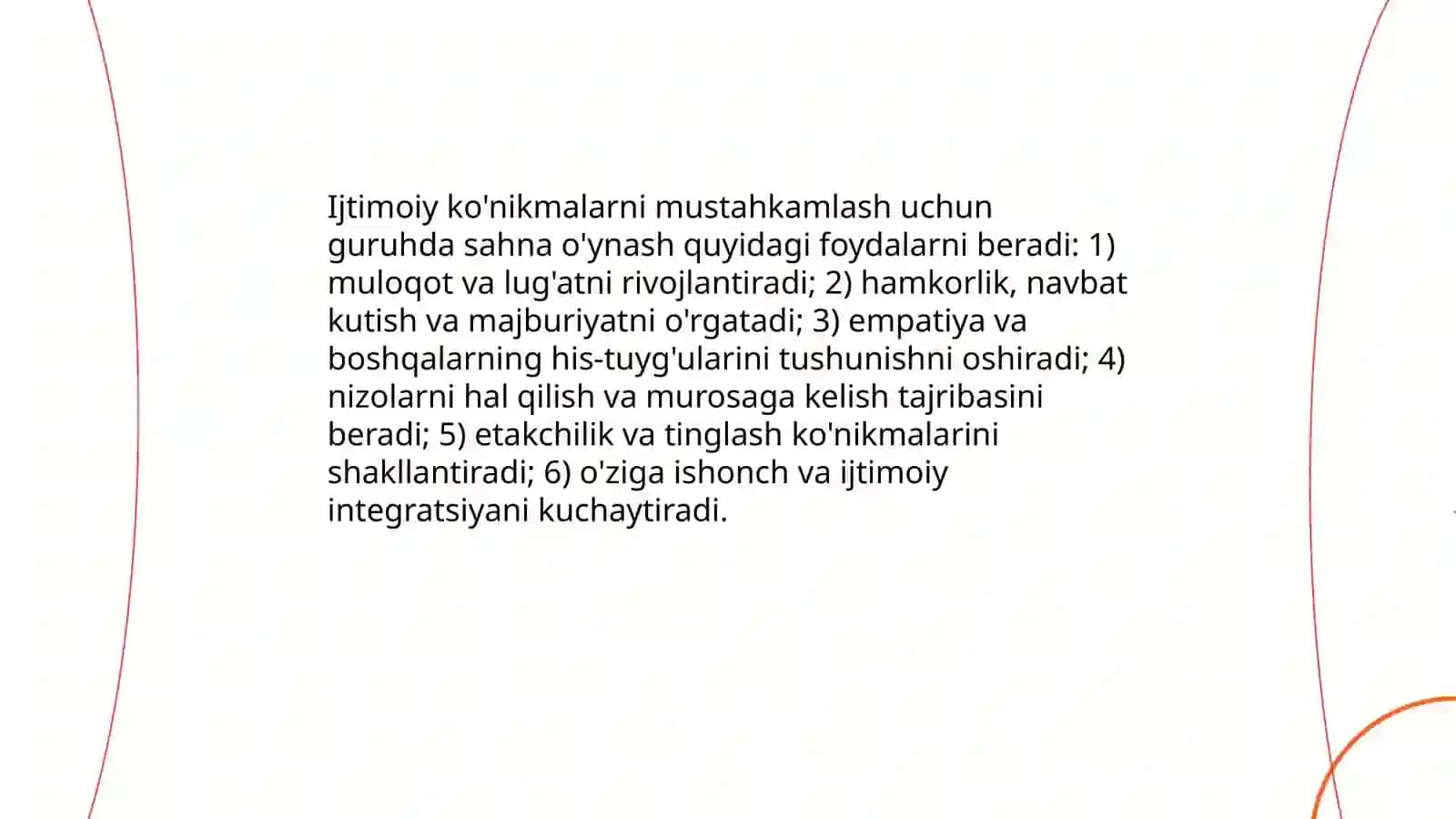 Maktabgacha ta'limda sahnalashtirishning afzalliklar 4