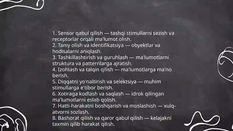Idrok haqida tushuncha va uning xususiyatlari 4