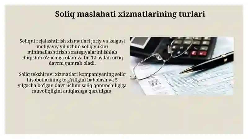 Soliq maslahati xizmatlari 4