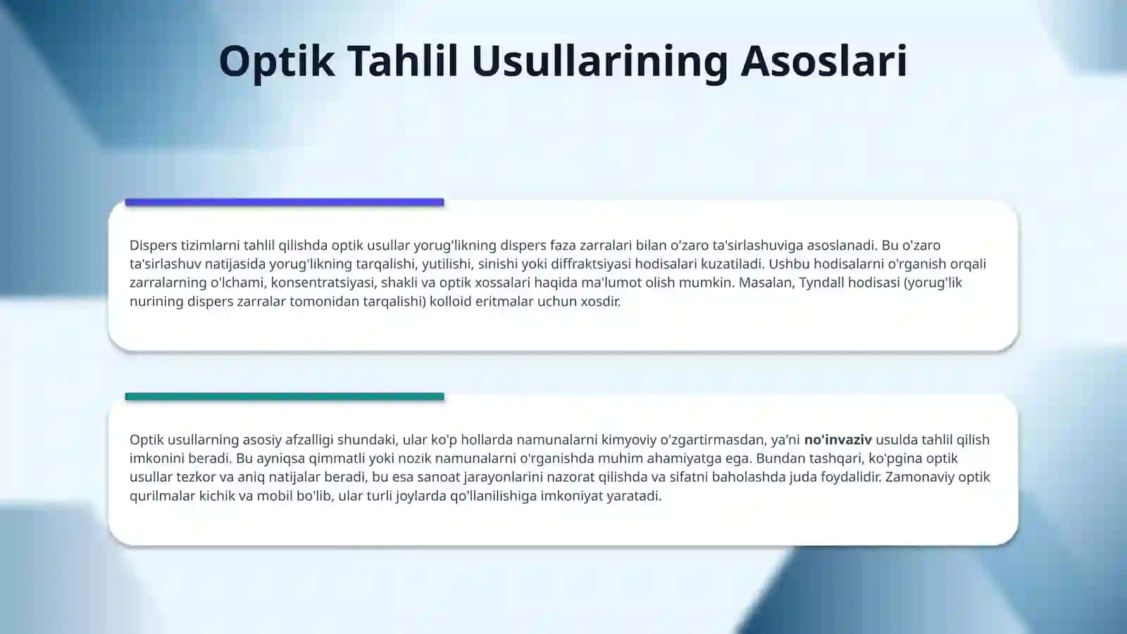 Dispers sistemalarni tahlil qilishni optik usullari 4