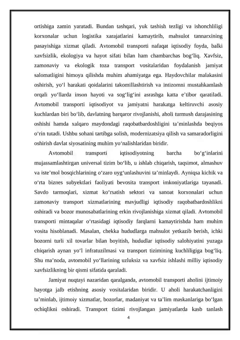 Avtomobil transporti to‘g‘risida 4