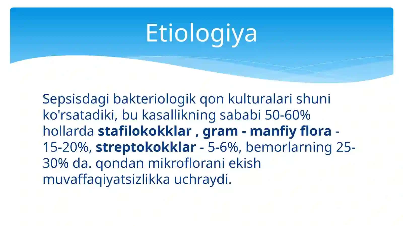 Umumiy xirurgik infektsiya. Sepsis 4