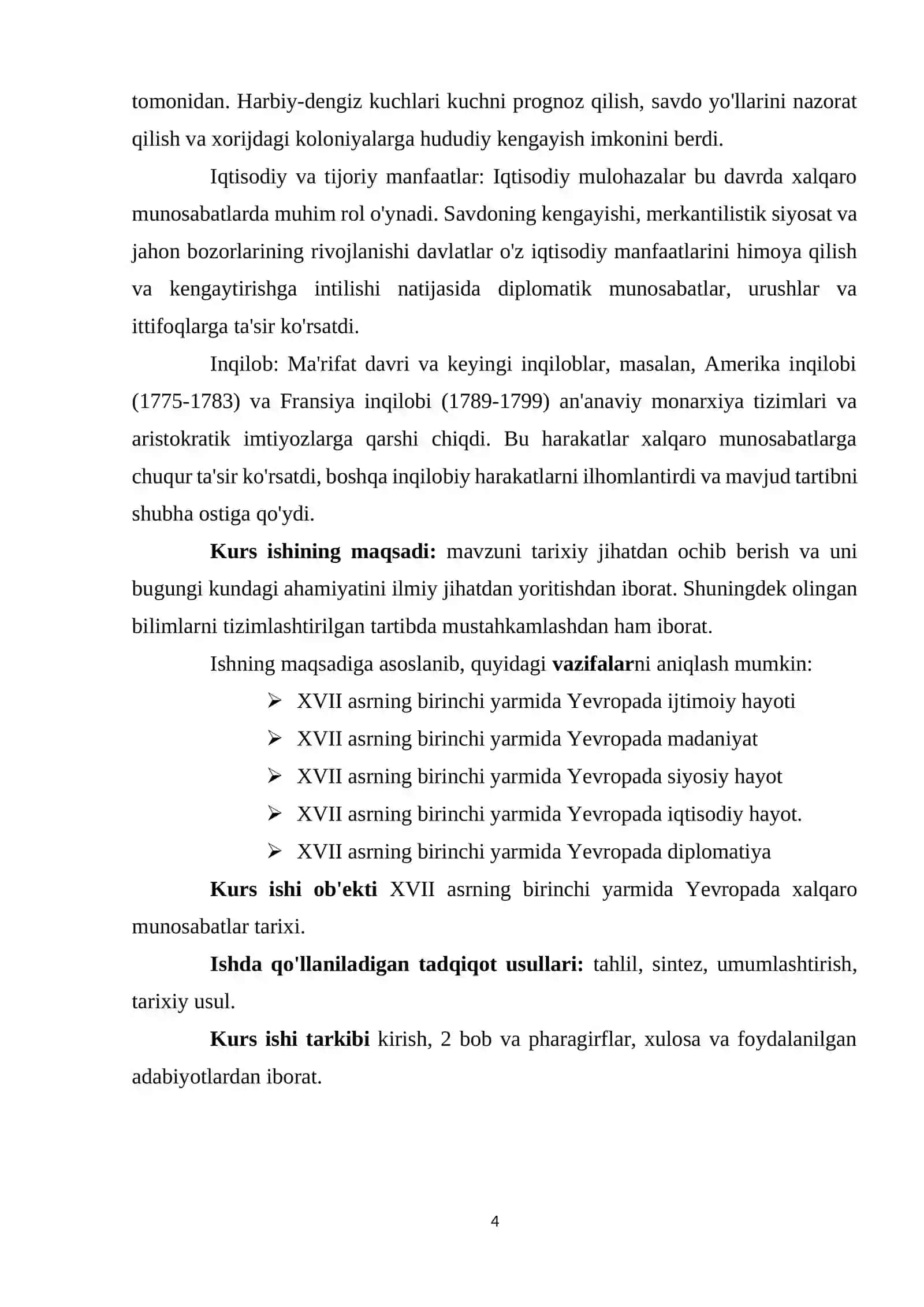 XVII ASRNING BIRINCHI YARMIDA YEVROPADA XALQARO MUNOSABATLAR 4