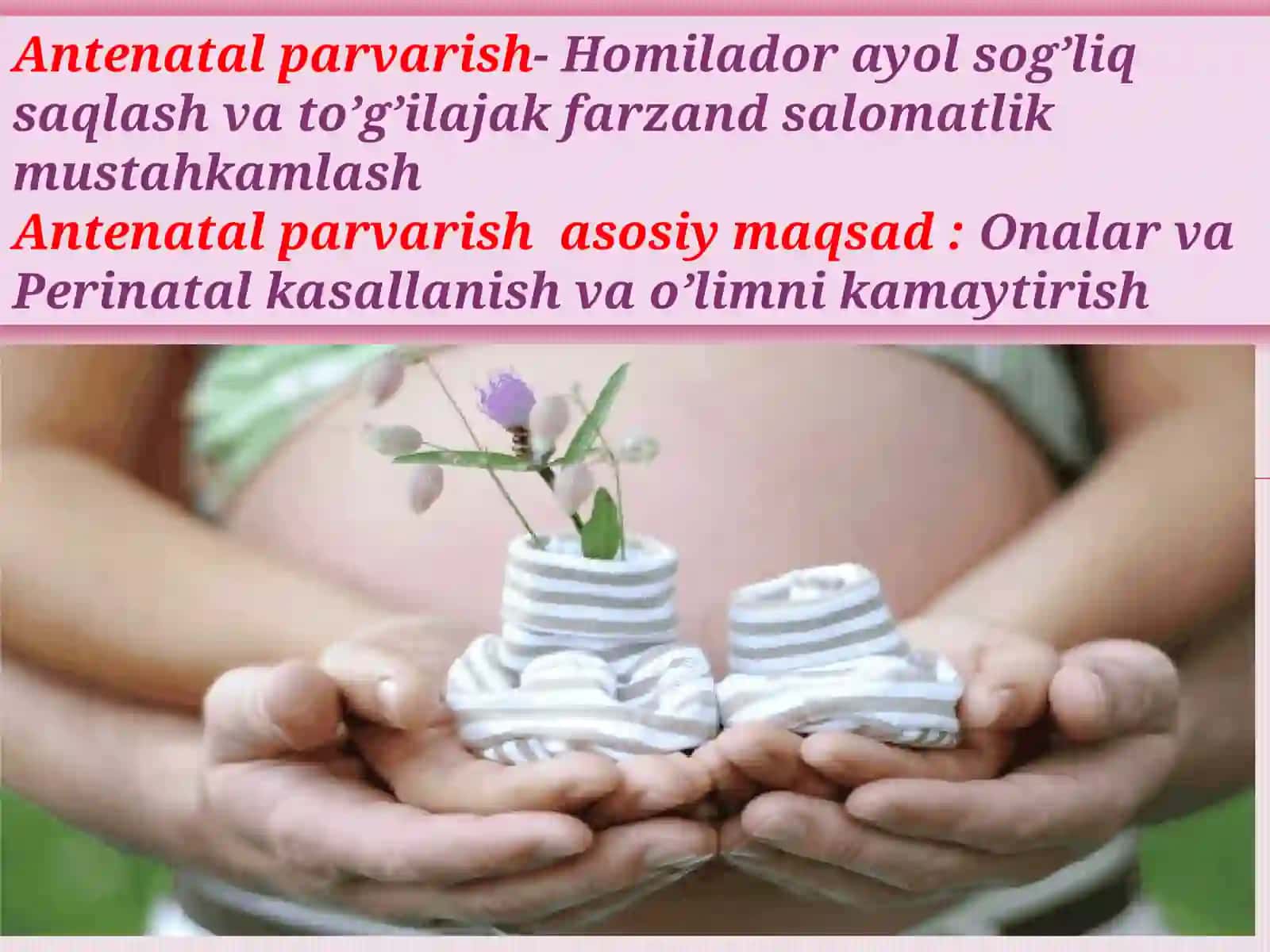 Bexataronalik,Antenatalparvarish.Homilanuqsonlarianiqlashskrining 4