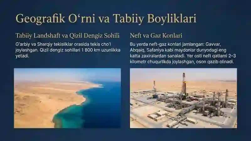 Saudiya Arabistoni haqida maʼlumot 4