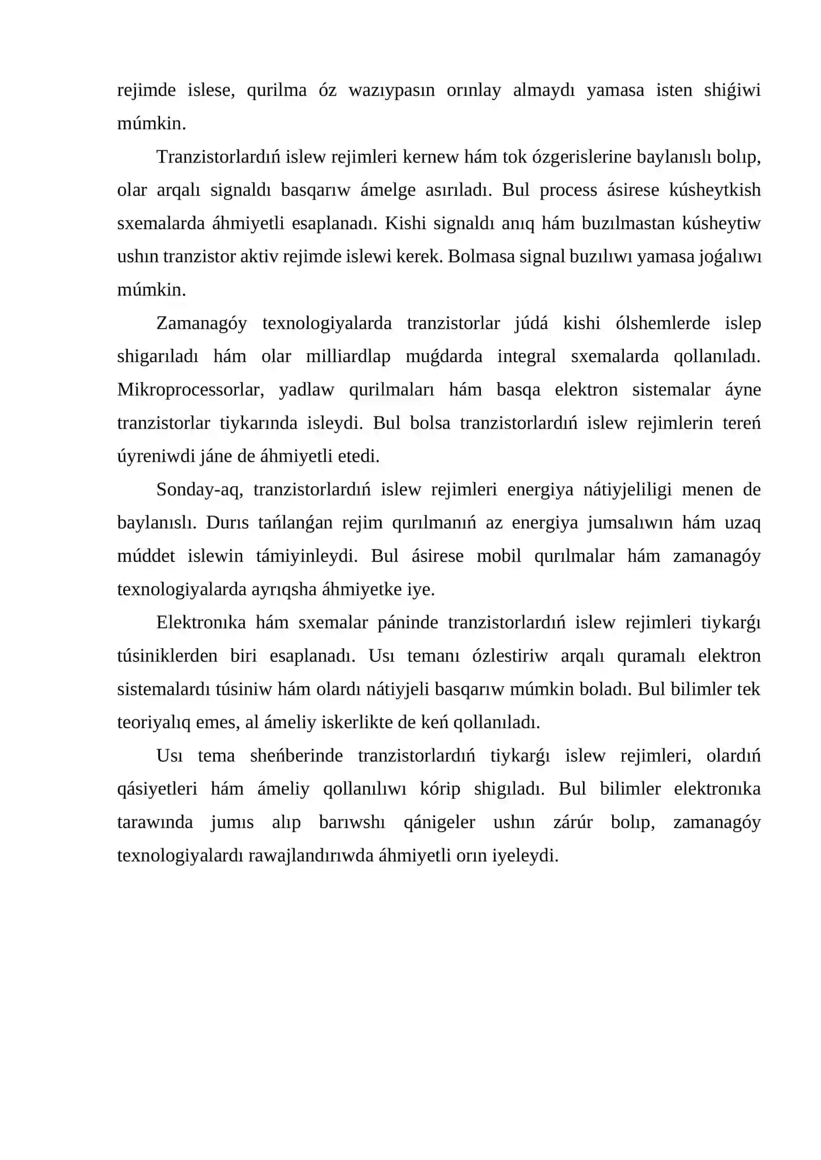 MT lardıń islew rejimleri 4