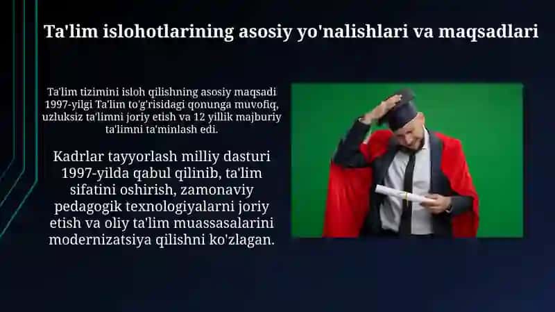 I.A. Karimovning ta'lim sohasidagi qarashlari va g'oyalari 4