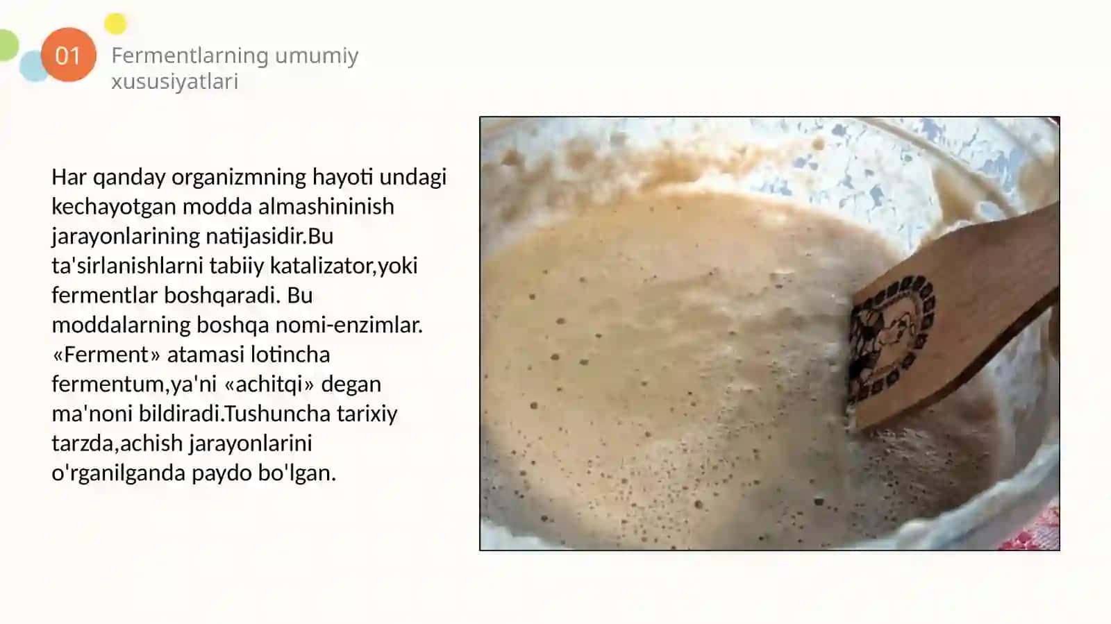 Fermentlar haqida umumiy ma'lumot va ularni olish usullari 4