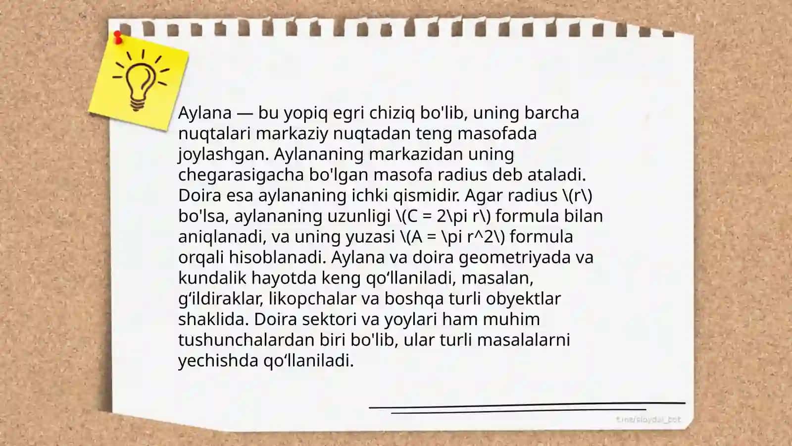 "Yassi fazoviy shakllar" topshiriq 4