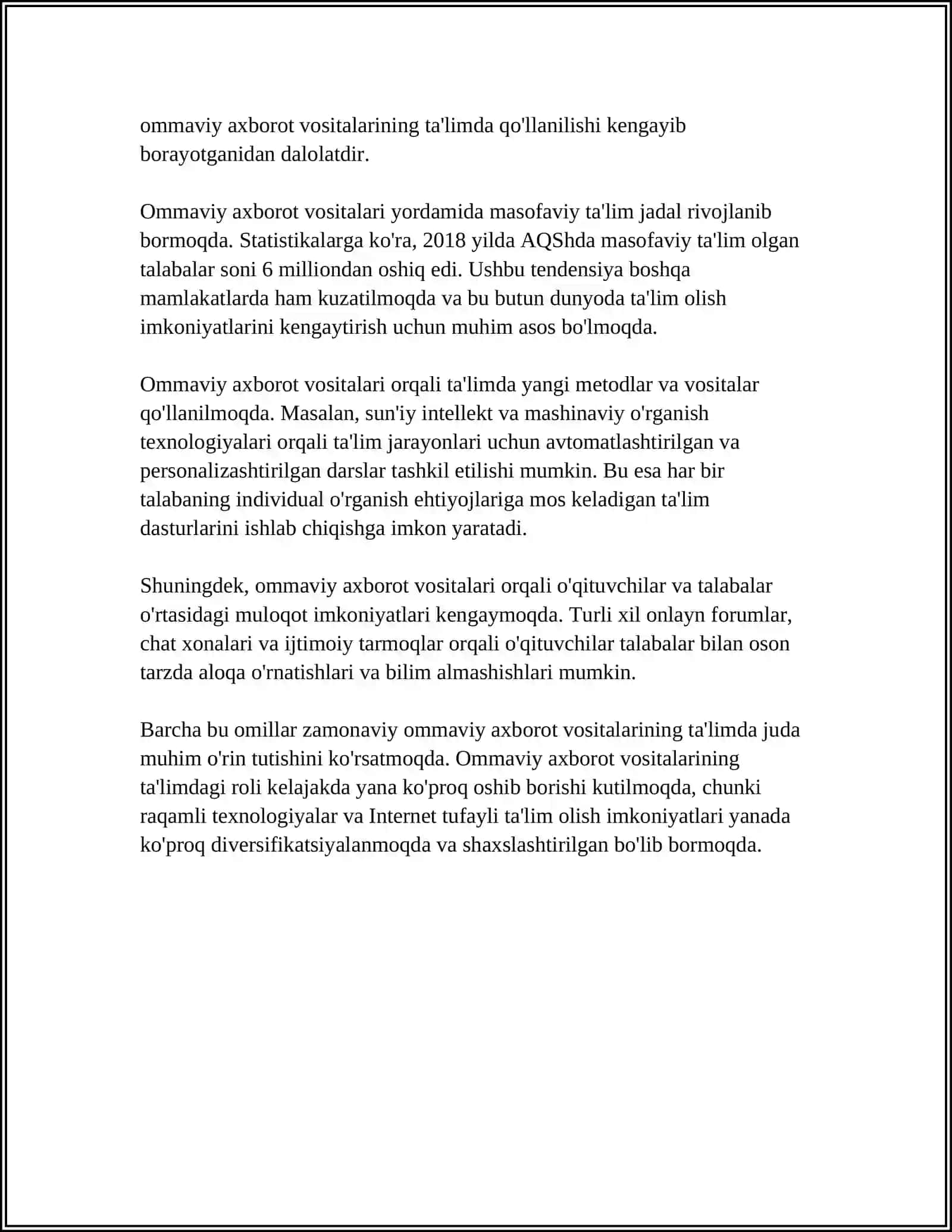 MEDIA MADANIYATI VA INNOVATSION PEDAGOGIKA 4