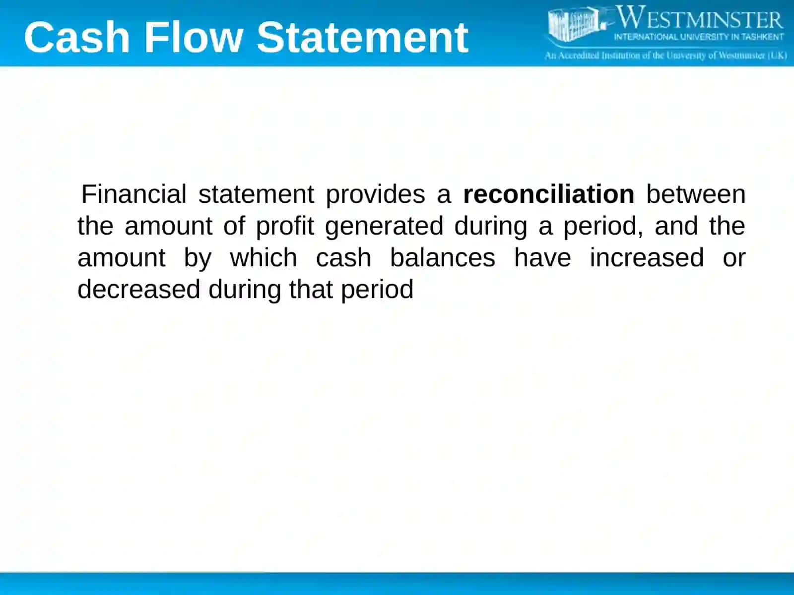 STATEMENT OF CASH FLOW 4