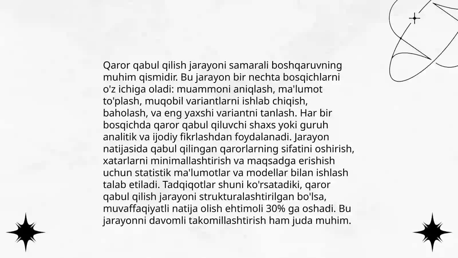 Menejment jarayoni amalga oshirish usullari 4