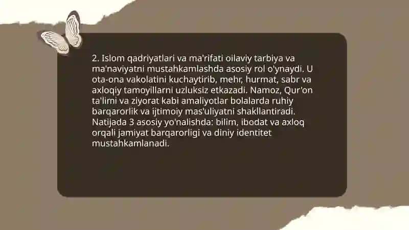 Islom qadriyatlari va ma'rifatining hizirgi davrdagi ahamiyati 4