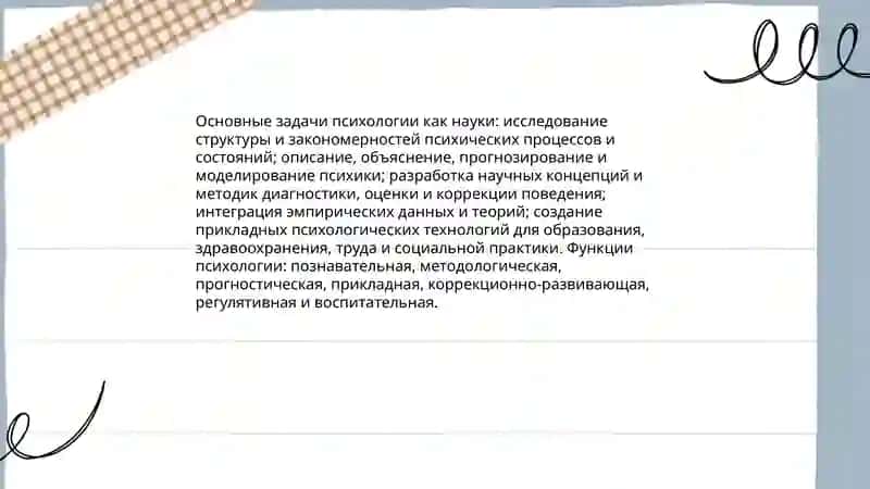Предметы психалогия и история еë развития 4