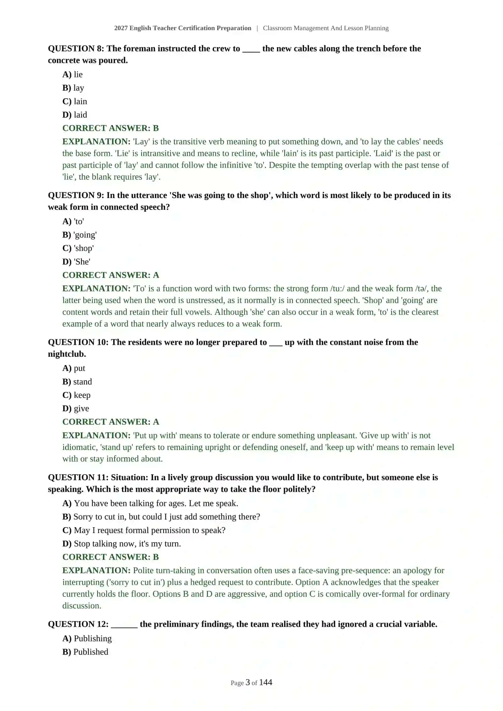 2027 English Teacher Certification Preparation 4