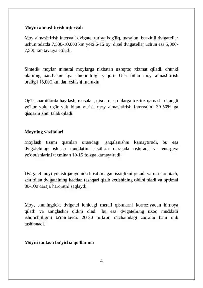 Sintetik moylar 4
