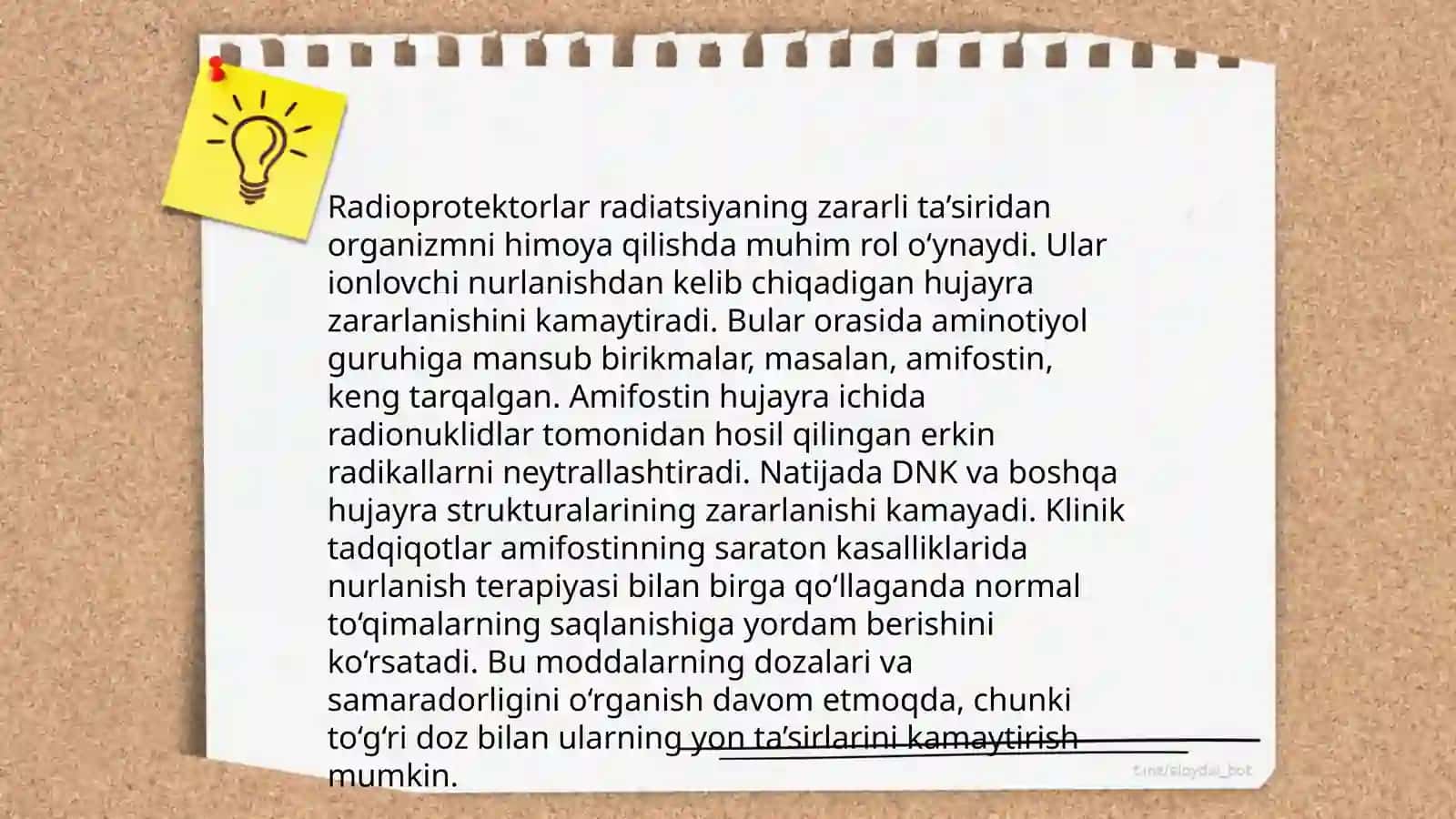 Oziqa - tolalar radioprotektorlari 4