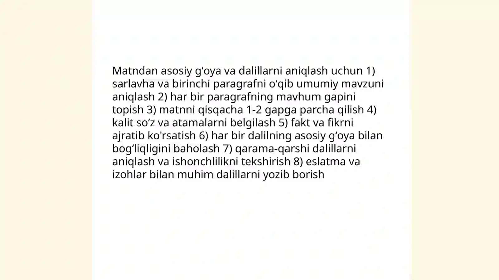 Tanqidiy oʻqish va eslatmalar bilan ishlash 4