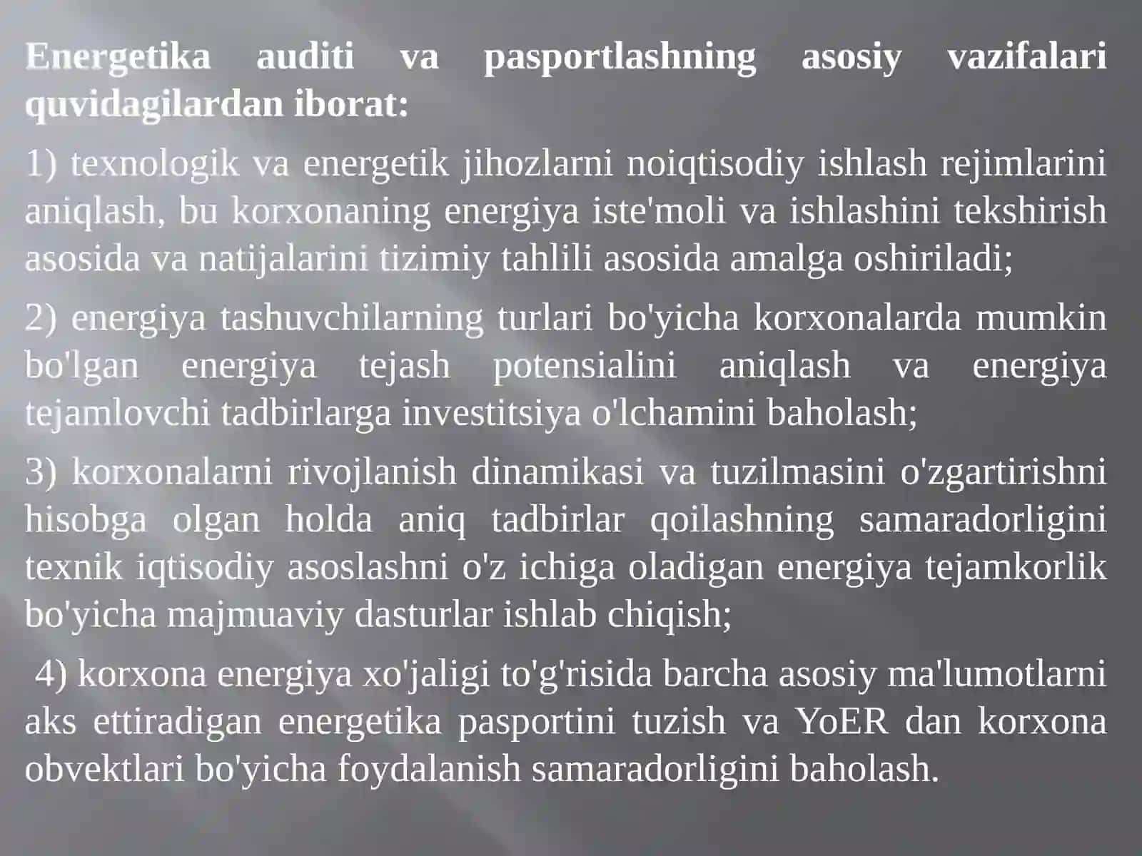 Energomenejment tizimini ichki auditi 4