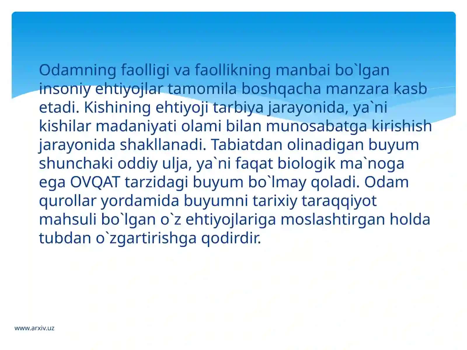 Faoliyat va faoliyat turlari 4