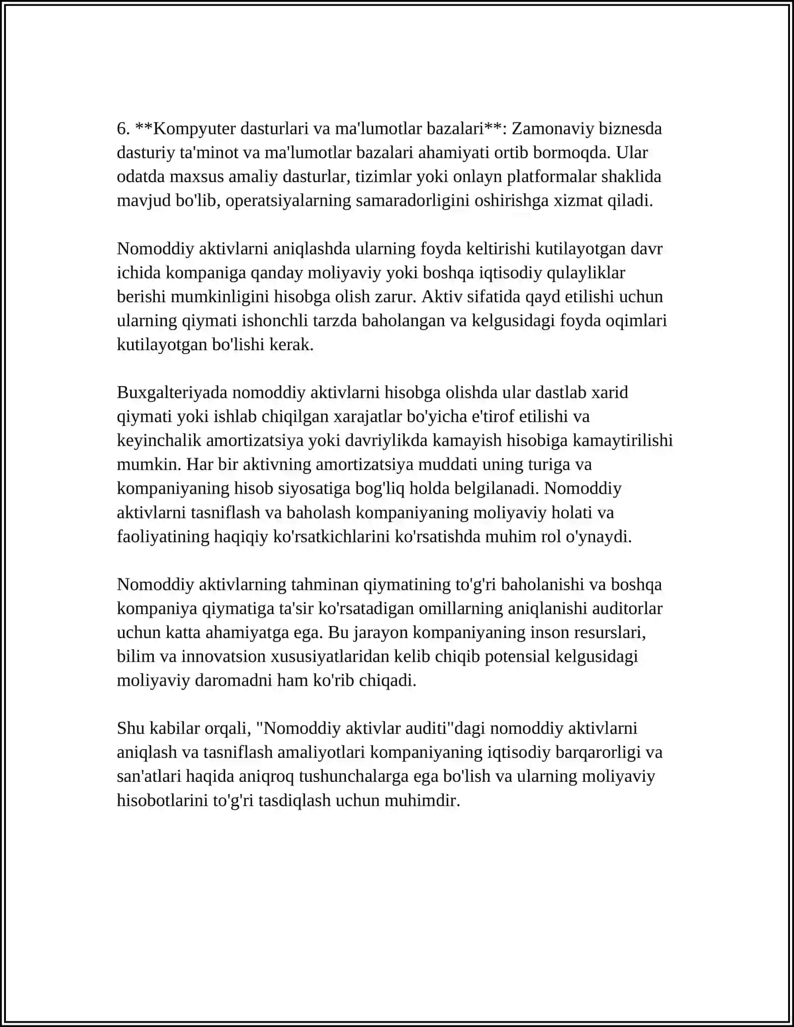 NOMODDIY AKTIVLAR AUDITI 4