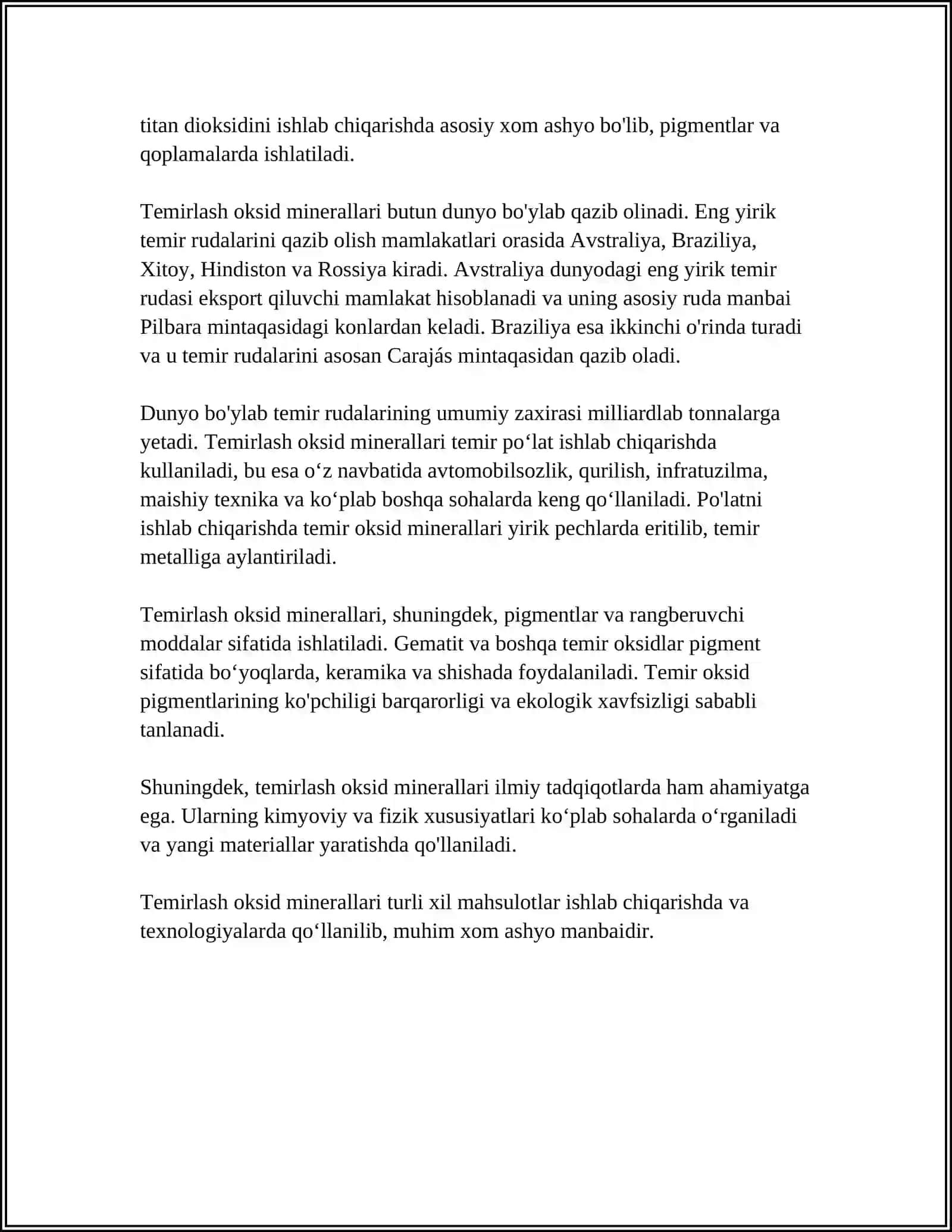TEMIRNING OKSID VA GIDROKSID MINIRALLAR 4