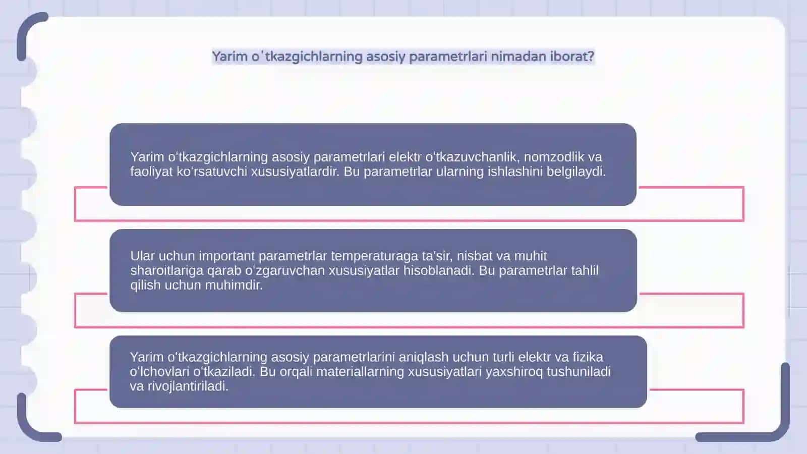 Aralashmali va kirishmali yarim oʻtkazgichlarning asosiy parametrlarini aniqlash 4