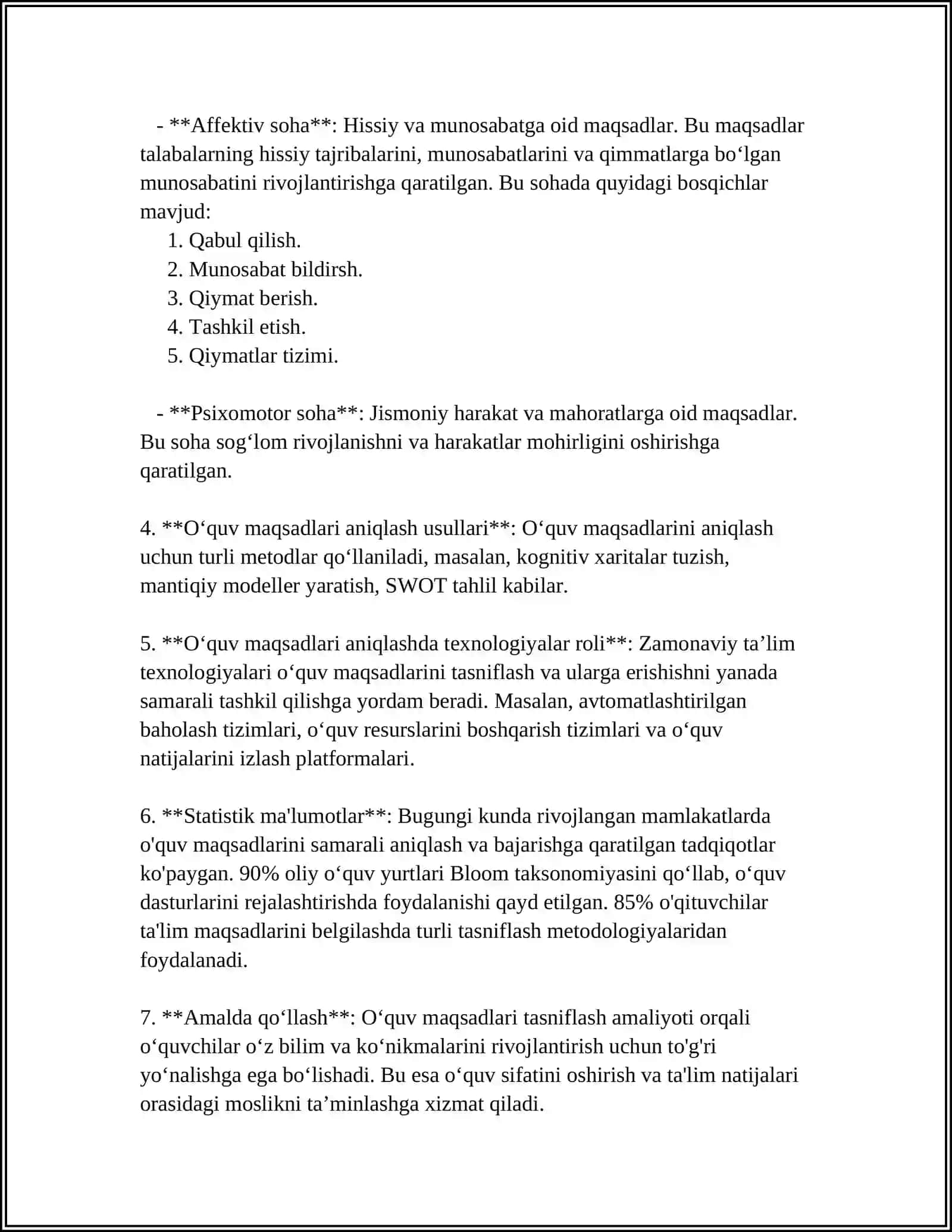 MAQSADLAR TAKSANOMIYASI 4