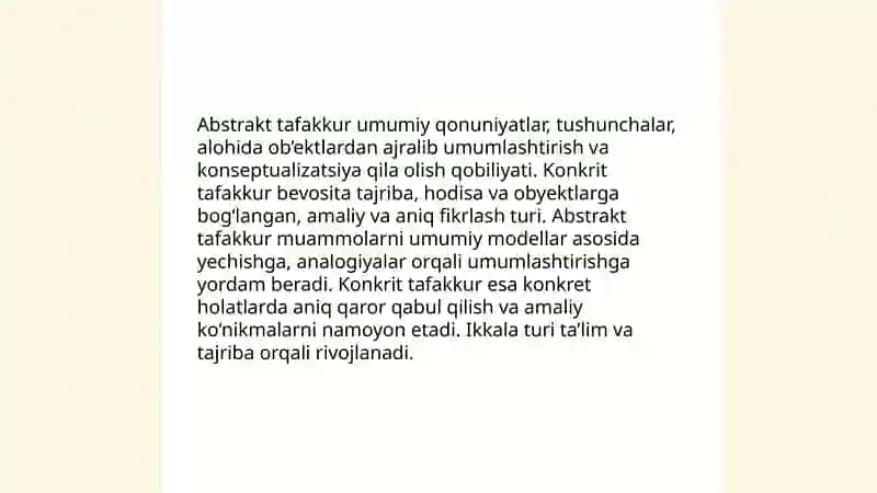 Umumiy psixologiya Tafakkur 4