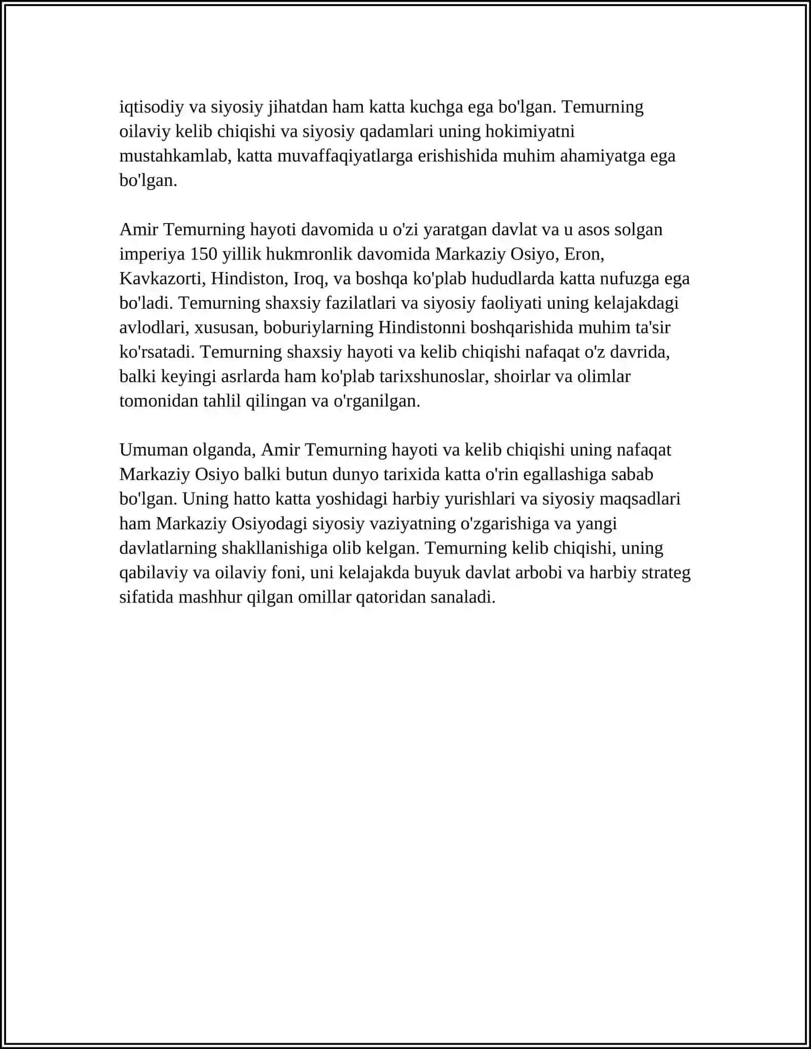 AMIR-TEMUR BUYUK DAVLAT ARBOBI 4